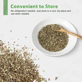 Soeos Basil Leaves, 5 oz (142g), Cut and Sifted, Dried Basil Leaves, Pairs Well with Pasta, Salad, Pizza, Sauces, Poultry, An Essential Seasoning