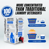 Captodor Premium Laundry Detergent, - Nordic Breeze Scent, Ultra-Concentrated Formula, Eliminates Tough Odors and Dirt, Phosphate-Free, Biodegradable