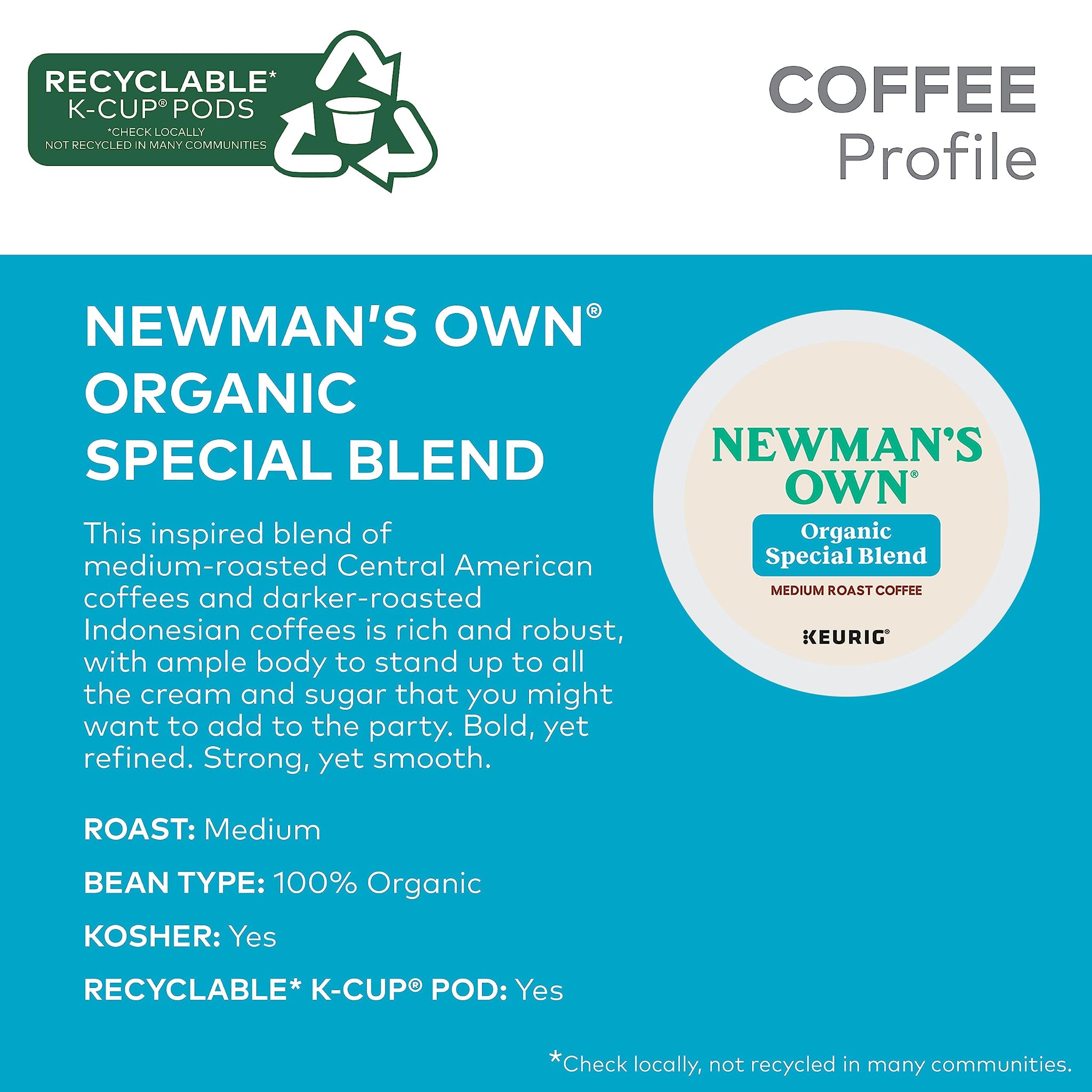 Newman's Own Organics Special Blend (Extra Bold), K-cups For Keurig Brewers, 24-Count Box (Pack of 2)