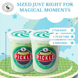 CHOCOLATE STORYBOOK Gourmet Flavored Cotton Candy - Unique Idea for Holidays, Birthdays, Gag Gifts, Party Favors (Pickle, 1.75 oz, 2-Pack)