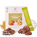 Sporganix Organic Mushroom Coffee - Instant Arabica with 5 Functional Mushrooms (Lion’s Mane, Reishi, Chaga, Cordyceps, Shiitake) - Unsweetened