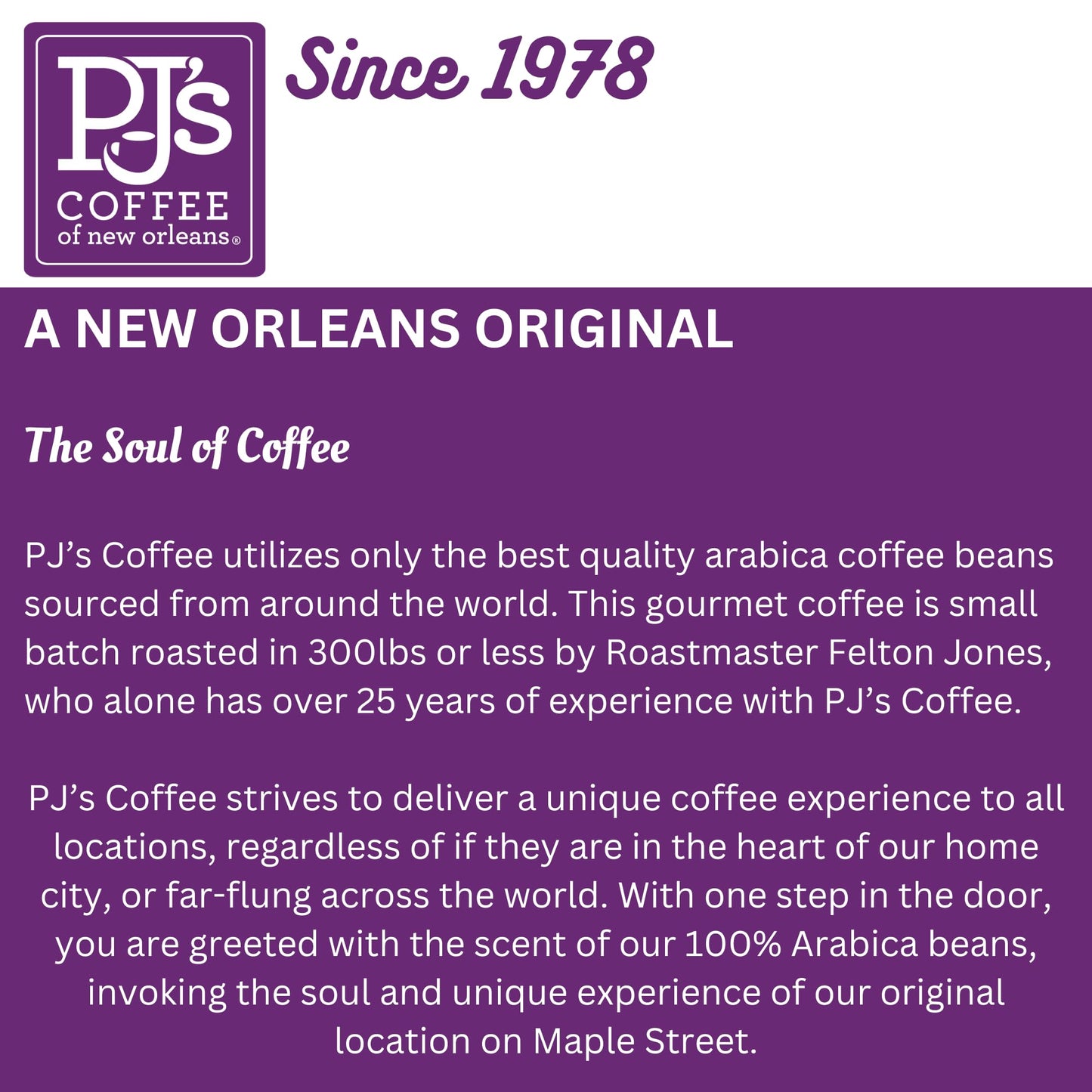 PJ's Viennese Blend - Whole Bean Flavored Coffee - Full Bodied Chocolate Flavor, Perfect Balance Between Medium and Dark Bodied, Buttery Pecan Notes
