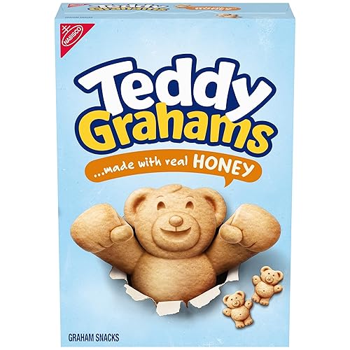 Teddy Grahams, Honey Graham Snacks, Kids Snacks, 10 Ounce