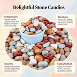 Chocolate Rock, 1lb Milk Chocolate Bulk Candy Stones Hard Candy Canned Gift
