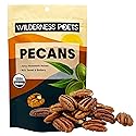 Wilderness Poets, Fancy Mammoth Pecan Halves - Organic, Raw, Large Halves, Sweet and Buttery. No Salt, Shelled. (8 Ounce - 227g)