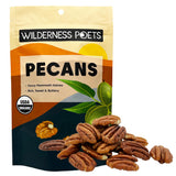 Wilderness Poets, Fancy Mammoth Pecan Halves - Organic, Raw, Large Halves, Sweet and Buttery. No Salt, Shelled. (8 Ounce - 227g)