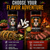 Spanglsh Asdero Taco & Carne Asada Seasoning Variety Pack, Mexican-Inspired Spice Blends for Tacos, Steak, Chicken, Fajitas & Grilling, 2 Bottles, 15