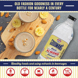 Goodman's Pure Almond Extract - Gluten-Free, Non-GMO, Kosher, Low Carb & Low Calorie - Ideal for Baking, Cooking, and Beverages - No Artificial