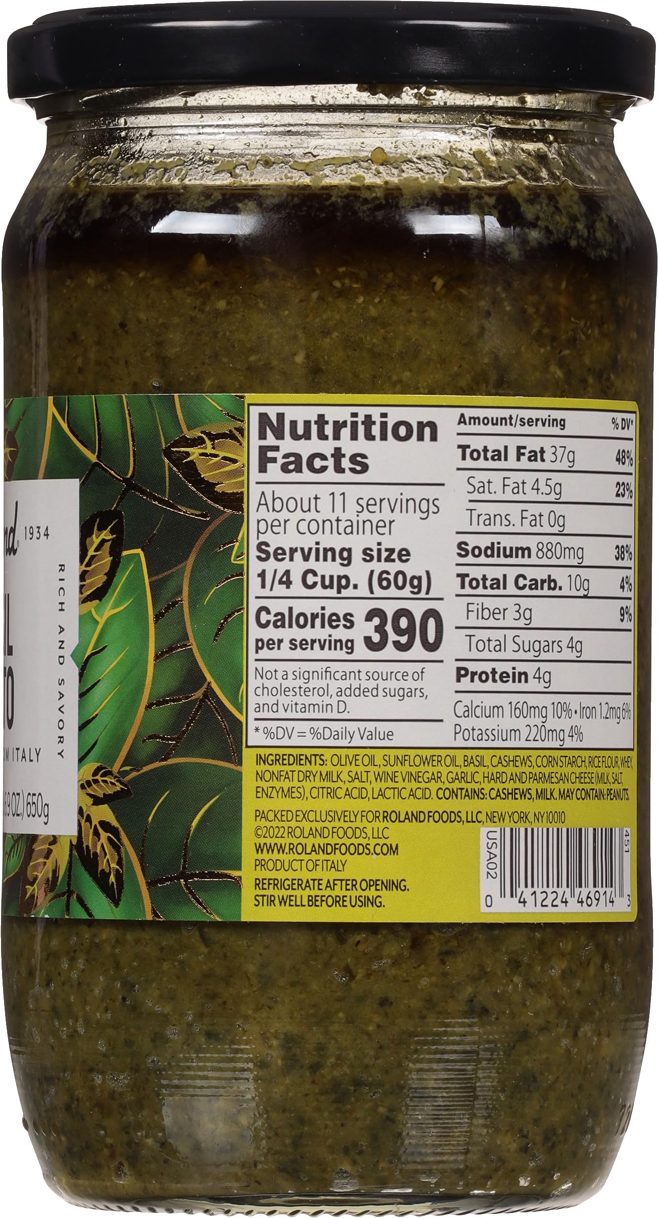 Roland Basil Pesto, 22.9 Ounce