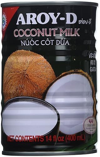 AROY-D Coconut Milk 13.5 Oz Can (Pack of 6)