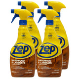 Zep Hardwood and Laminate Floor Cleaner - 32 Oz (Case of 4) - ZUHLF324 - Cleans Spots, Stains, and Scuffs while Restoring Shine on Hardwood, Laminate