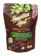 Hawaiian Host Paradise Collection - Kona Coffee Milk Chocolate Macadamia Nuts - 8 Oz Bag