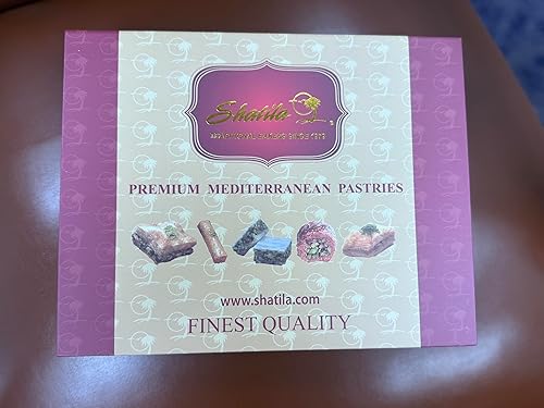 Shatila Food Products Signature Baklawa Box, Assorted Baklava Pastry Gift, Mediterranean Sweets Arabic Desserts, 27-Pieces