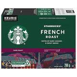 Starbucks French Roast, Dark Roast Coffee, Single Serve Keurig K-Cup Pods, 24 Capsules