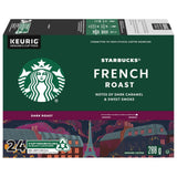 Starbucks French Roast, Dark Roast Coffee, Single Serve Keurig K-Cup Pods, 24 Capsules