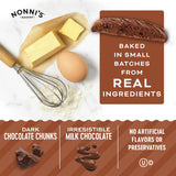 Nonni's Triple Chocolate Biscotti, Individually Wrapped Italian Cookie Snacks, 8 Servings (Pack of 1)