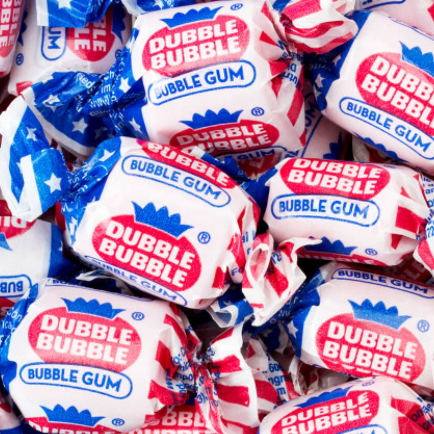 Patriotic USA Flag Wrapped Dubble Bubble Bubblegum: 11.5-Ounce Bag