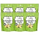 Lovely Candy Co. Original Ginger Chews, Made with Real Ginger, Individually Wrapped, 5oz (6-Pack) | Gluten-Free, Non-GMO, NO Artificial Ingredients