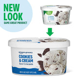 Amazon Grocery, Cookies & Cream Ice Cream, 48 Fl Oz