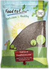 Black Chia Seeds, 10 Pounds - Whole, Sproutable, Vegan, Kosher, Keto, Sirtfood, Bulk. Rich in Essential Fatty Acids, Fiber, Protein. Great for Chia