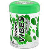 Trident Vibes Sugar Free Gum, Spearmint Rush Flavor, 1 Go-Cup (40 Pieces Total)