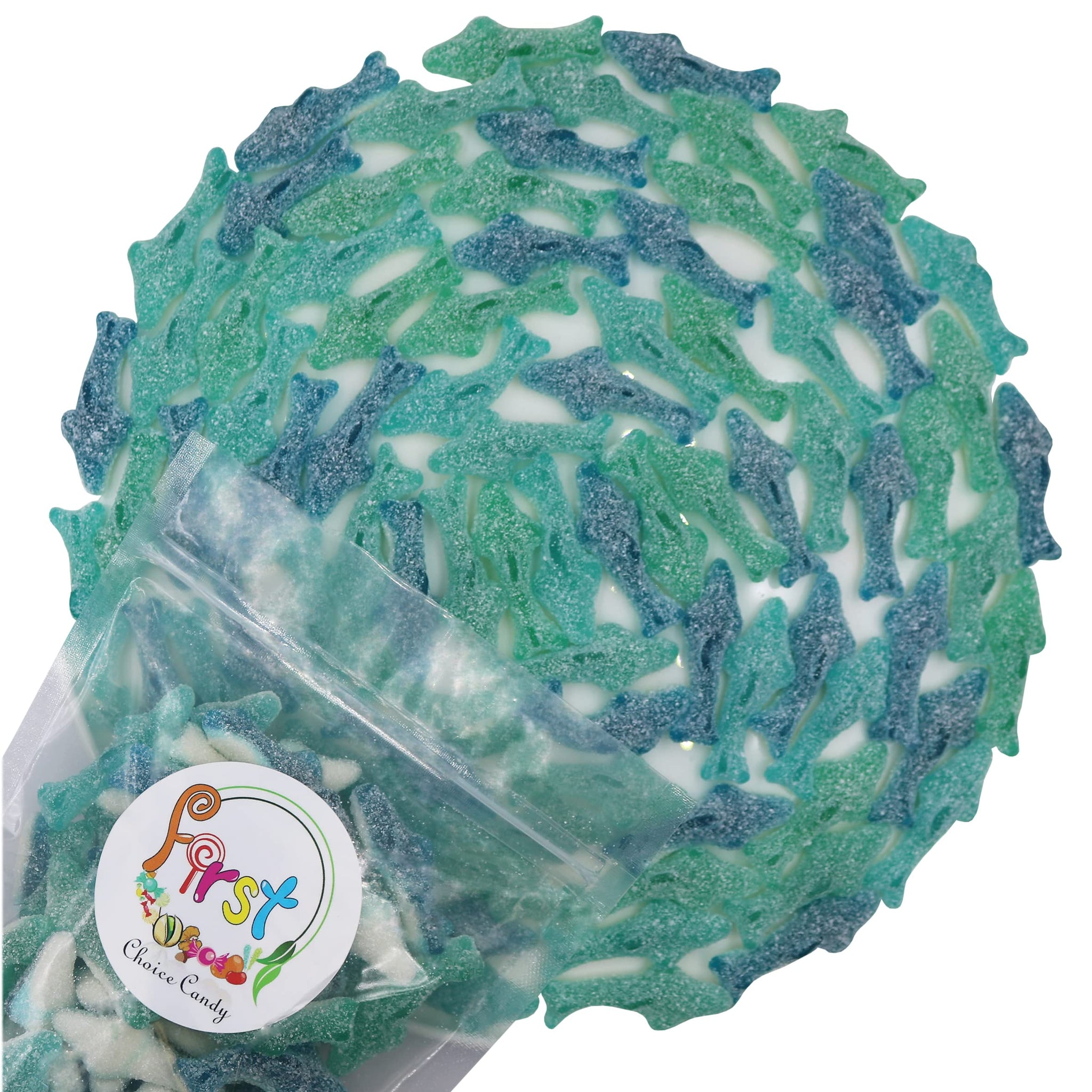FirstChoiceCandy Fantastic Shark Gummy (Mini Sour, 5 Pound (Pack of 1))