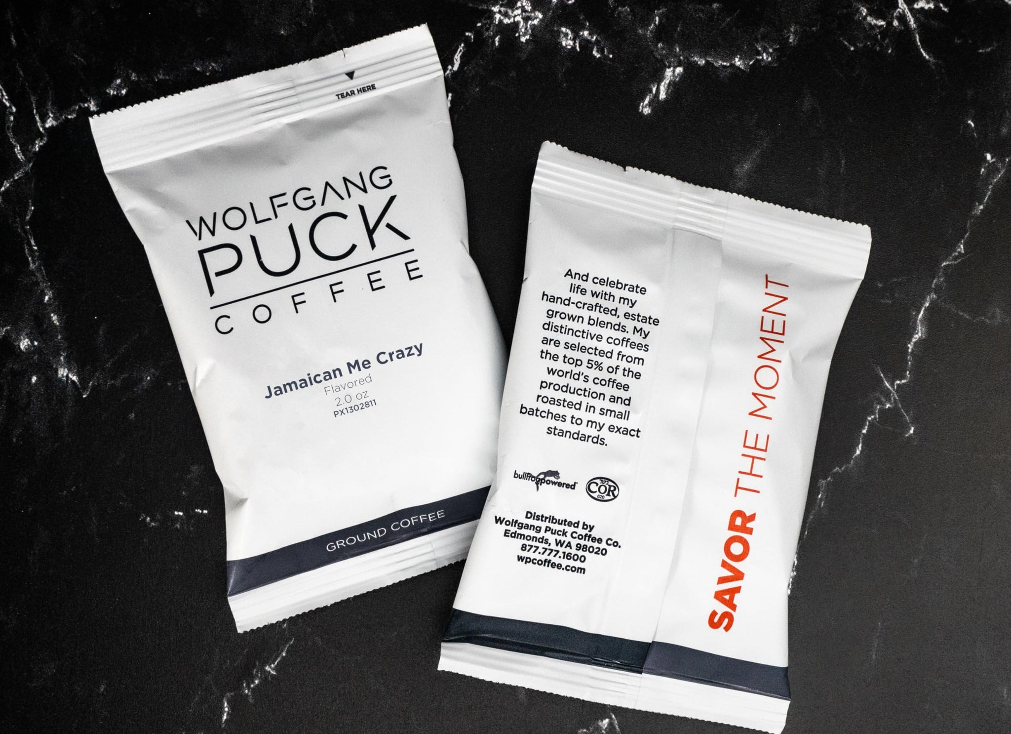 Wolfgang Puck Coffee Ground Flavored Coffee, single Jamaica Me Crazy 2 Ounce (Pack of 18)