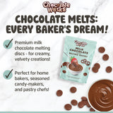 Chocolate Works Milk Chocolate Melting Chocolate Wafers, 2.5lb (Pack of 1)