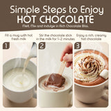 Popbar - Hot Chocolate Sticks - 50 Pack Bulk Case - Ideal for Holidays, Birthdays, Corporate Office Gifts, Stocking Stuffers, Thanksgiving, Christmas