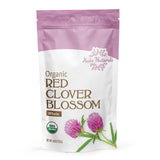 Halo Naturals Organic Red Clover Blossom Whole, 4 Ounces (Trifolium pratense) USDA Certified | Resealable Pouch| Packaged in The USA (Pack of 1)