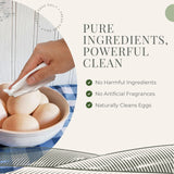 Fresh Eggs Daily Egg Wipes - Enzyme-Based Egg Cleaner for Backyard Chickens, No Rinse Needed, Natural Enzyme Formula - 40 Natural Cleaning Wipes