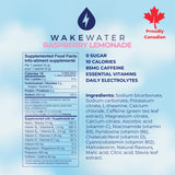 WakeWater Plus Energy Powder | Raspberry Lemonade, 10 x 5g sticks | Vitamins and Electrolytes | Natural Green Tea Caffeine | No Sugar or Artificial