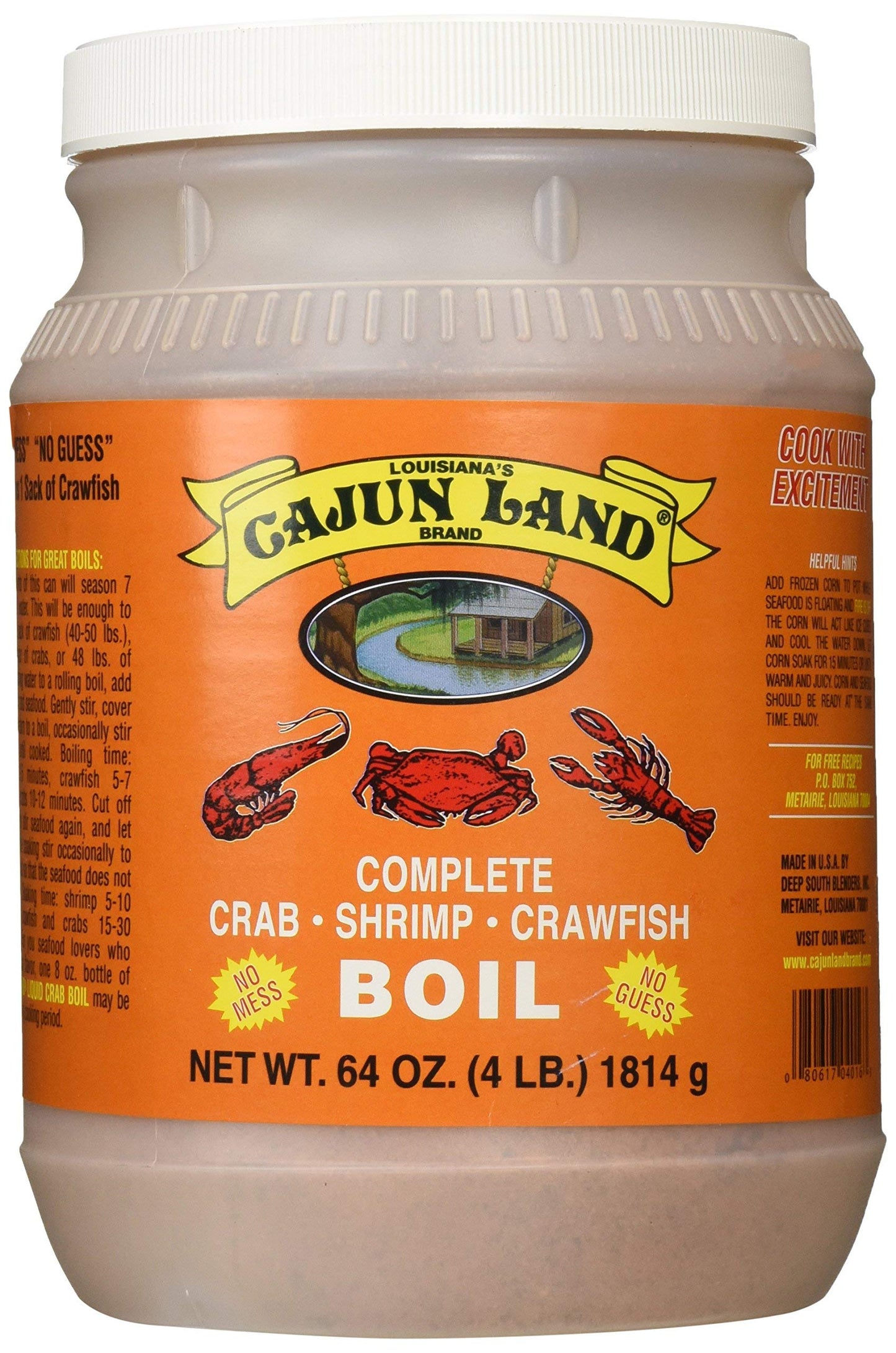 Cajun Land Crab Shrimp Crawfish Boil Complete 4 Lbs - SET OF 7