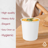 Smarty Had A Party 500 Count 16 oz Paper Bowls - Disposable Soup Bowls 16 oz for Hot Food, Chili, Ice Cream, or Ramen - Leakproof & Heavy Duty Paper