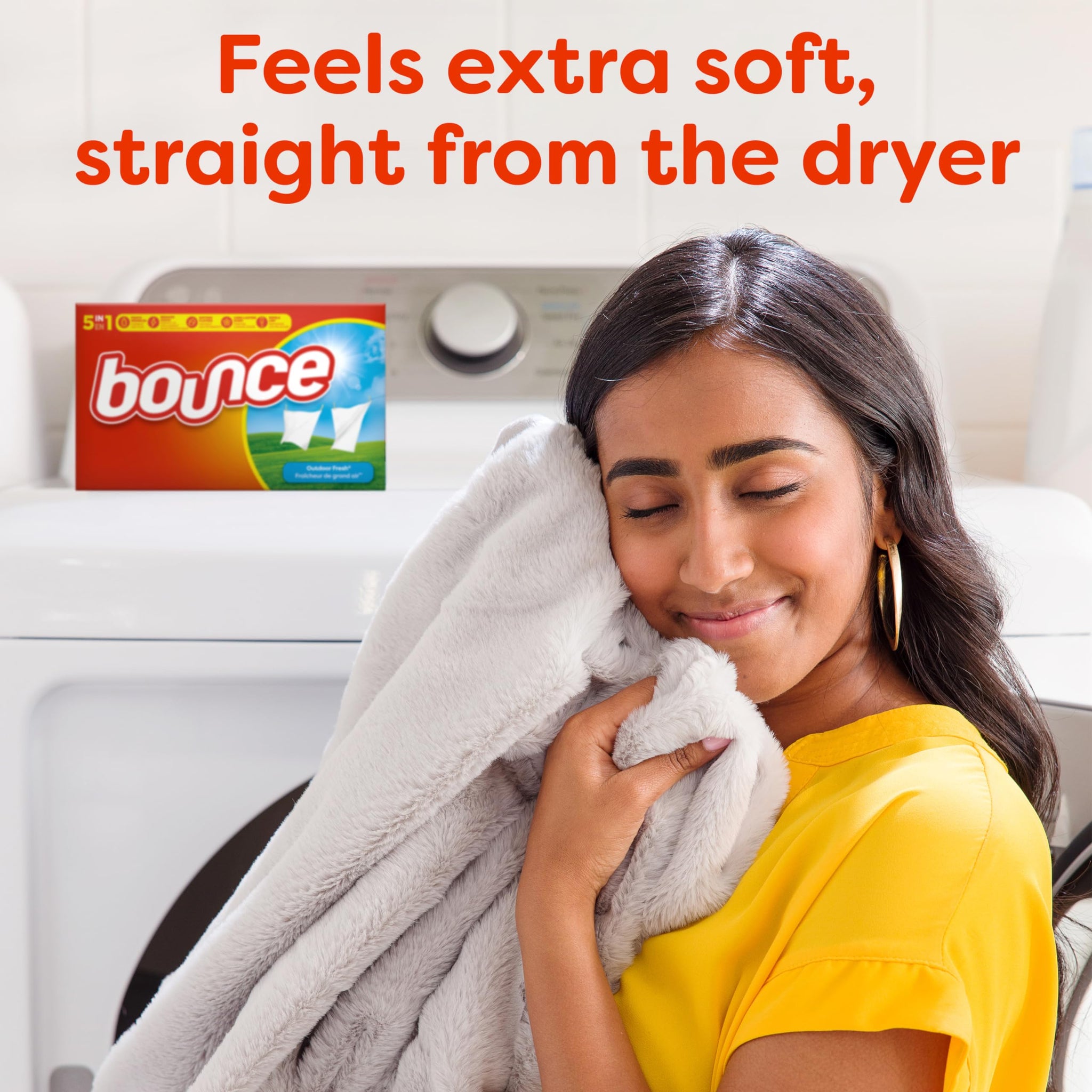 Bounce Fabric Softener Dryer Sheets, Outdoor Fresh Scent, 34 Count