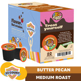Crazy Cups Flavored Decaf Coffee Pods, Decaf Butter Pecan Coffee, Decaf K Cups for Keurig K Cups Machines, Hot or Iced, Single Serve Decaffeinated in