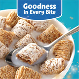 kellogg's Frosted Mini-Wheats Cold Breakfast Cereal, High-Fiber, Whole Grain, Family Size, Cinnamon Roll, 22oz Box (1 Box)