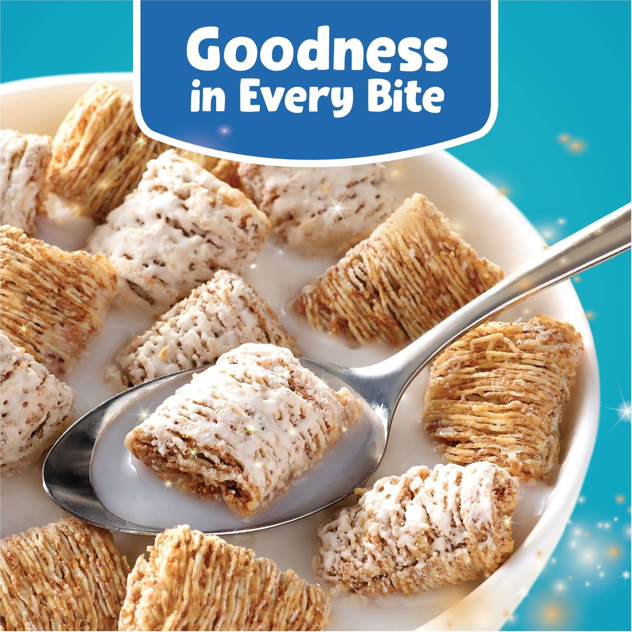 kellogg's Frosted Mini-Wheats Cold Breakfast Cereal, High-Fiber, Whole Grain, Family Size, Cinnamon Roll, 22oz Box (1 Box)