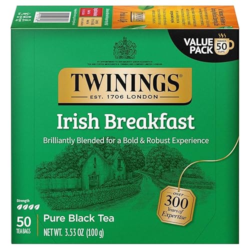 Twinings Black Tea Bags, Irish Breakfast, 50 Count