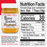 Bone Suckin' Sauce Mustard, Non GMO, Gluten and Fat Free, Great Tasting Condiment (2 Count, Variety)