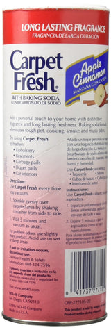 Carpet Fresh 277119 Rug and Room Deodorizer with Baking Soda, 14 oz. Apple Cinnamon Fragrance