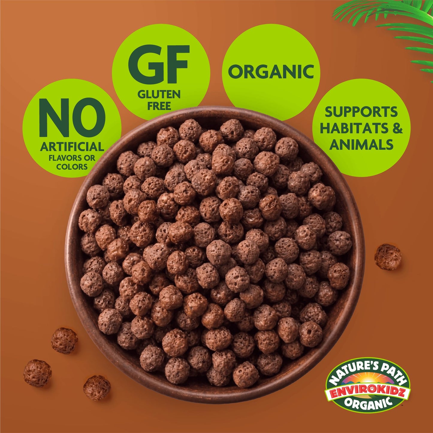 EnviroKidz Organic Choco Chimps Cereal, 10 oz (Pack of 12), Chocolate, Gluten Free, Non-GMO, Fair Trade, by Nature's Path