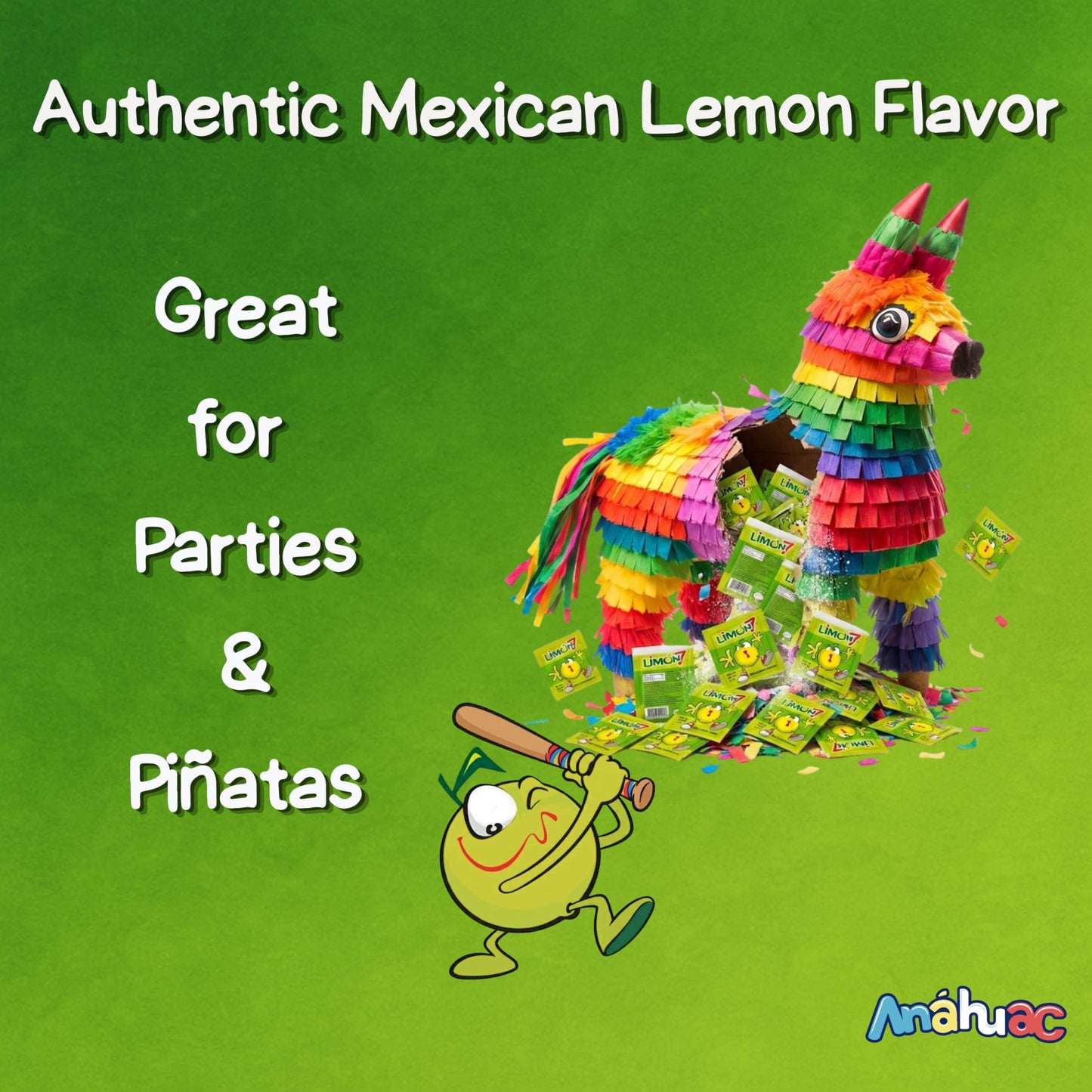 Limon 7 Salt & Lemon Powder Mexican Candy by Anahuac, 0.5 pounds