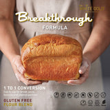 Extra White Gold Gluten Free Bread Flour Blend - Kosher, Vegan Recipe For Breads, Yeasted Pastries , Pizza, Focaccia - Wheat, Soy, Nut and Dairy Free - 1.1 Pound