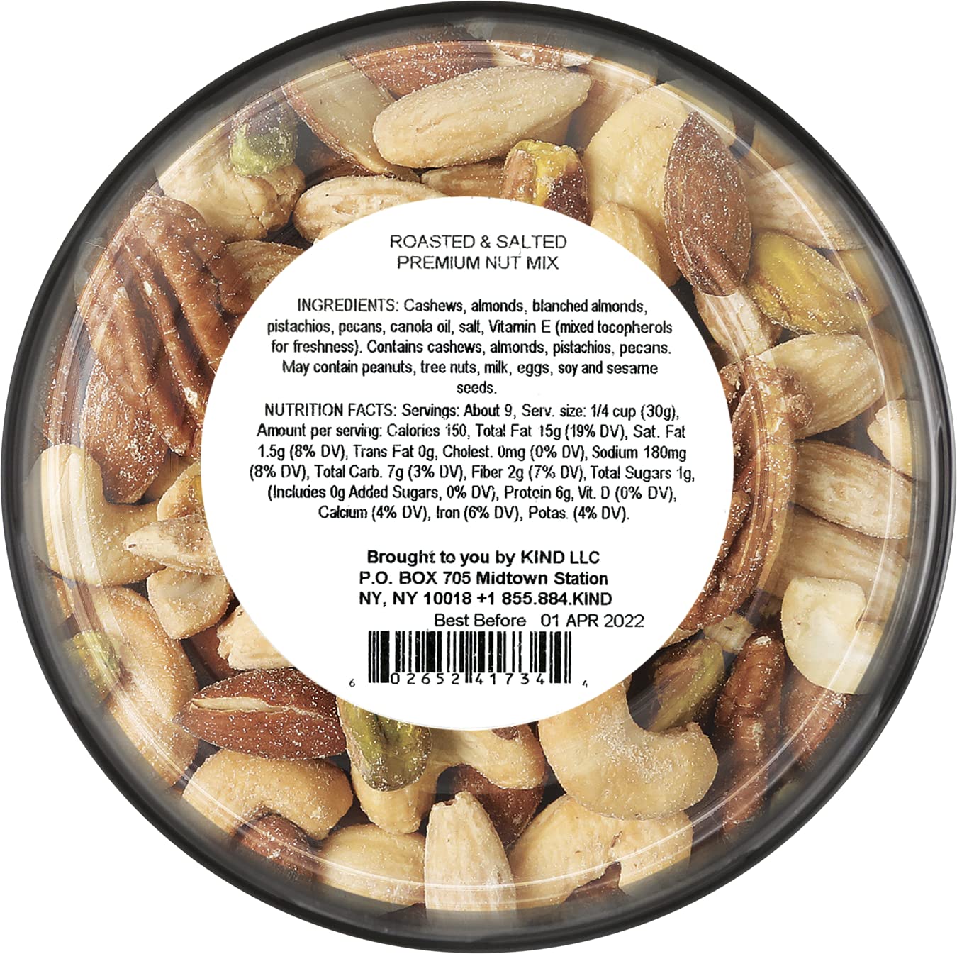 KIND Trail Mix, Roasted & Salted Premium Nut Mix, 9.5 Oz, 6 Ct