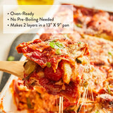 DeLallo Gluten Free Lasagna Noodle Sheets, 8.8 Ounce Box, (10 Pack), Made with Corn and Rice Flour, Oven Ready, No Boil, Non-GMO