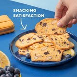 Nonni's THINaddictives Almond Thin Cookies - 6 Boxes Lemon Blueberry Cookie Thins - Almond Cookies - Sweet Crunchy & Chewy - Biscotti Individually