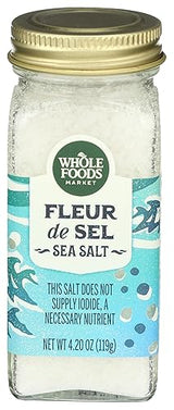 Whole Foods Market, Seasoning, Fleur de Sel, 4.20 Ounce