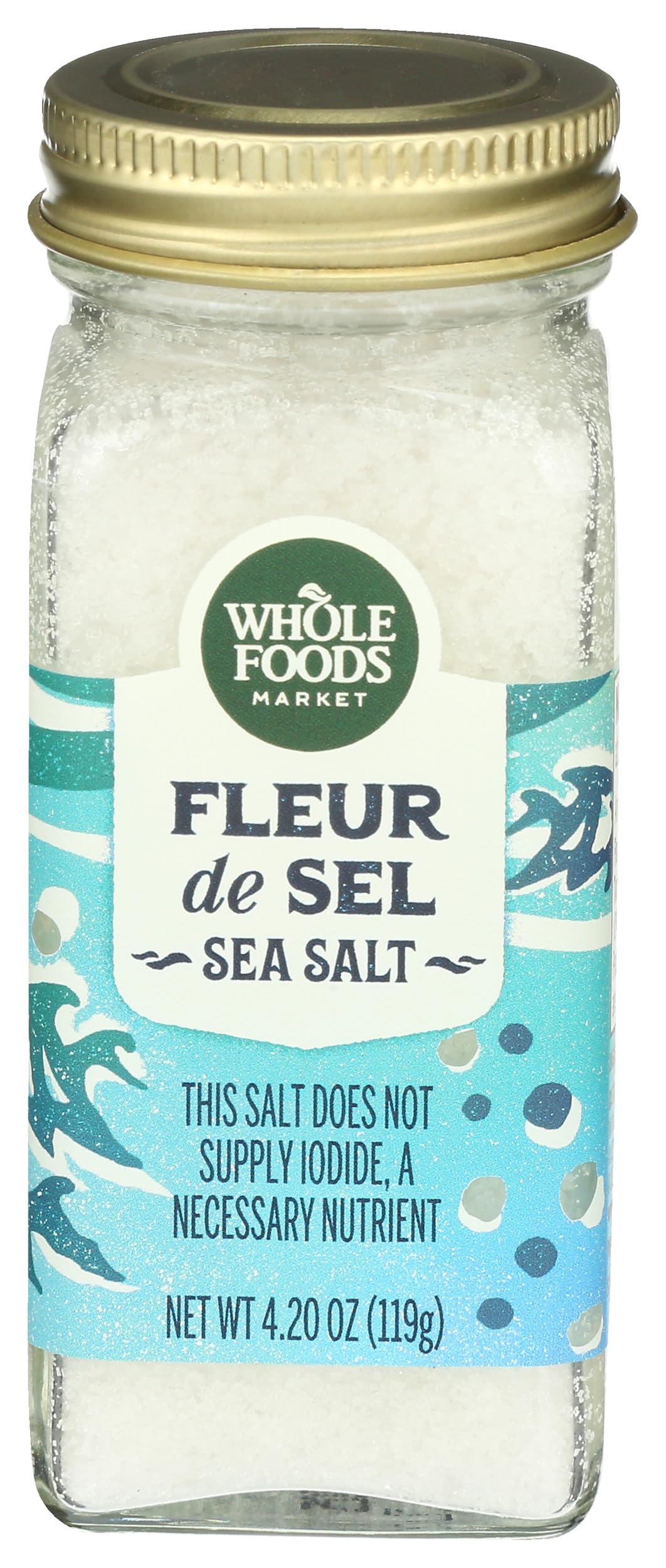 Whole Foods Market, Seasoning, Fleur de Sel, 4.20 Ounce