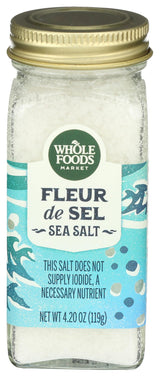 Whole Foods Market, Seasoning, Fleur de Sel, 4.20 Ounce